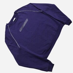 Womens Vintage Y2K Sportswear Streetwear Atheleisure Purple Crewneck Sweatshirt